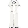 SELF PORTRAIT "maxi crochet dress with contrasting borders"  - White - female - Size: Medium