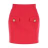 BALMAIN grain de poudre mini skirt  - Fuchsia - female - Size: 36