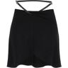 COURREGES Minigonna Slash Ellipse in jersey crêpe  - Black - female - Size: 38