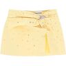 DES PHEMMES mini skirt with crystals  - Yellow - female - Size: 40