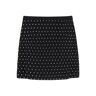 GIUSEPPE DI MORABITO rhinestone knitted mini skirt  - Black - female - Size: 42
