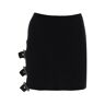 GIUSEPPE DI MORABITO mini ribbed knit skirt in nine words  - Black - female - Size: 42