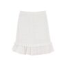 ISABEL MARANT ETOILE smocked cotton dorela mini skirt  - White - female - Size: 38