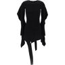 MUGLER asymmetric mini dress with ruffle details  - Black - female - Size: Medium