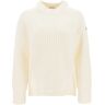 MONCLER crew-neck sweater in carded wool  - White - female - Size: Large