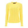 POLO RALPH LAUREN cable knit cotton sweater  - Yellow - female - Size: Small
