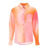 ART DEALER charlie shirt in jacquard silk  - Orange - female - Size: Small