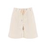MONCLER cotton drill shorts  - Beige - female - Size: 42