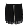 RICK OWENS sporty shorts in cupro  - Black - female - Size: 42