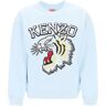 Kenzo tiger varsity crew-neck sweatshirt  - Light blue - female - Size: Small