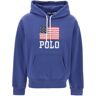 POLO RALPH LAUREN hooded sweatshirt with flag print  - Blue - female - Size: Medium