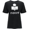 ISABEL MARANT ETOILE zewel t-shirt with metallic logo print  - Black - female - Size: Large