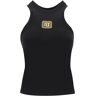 BALMAIN tank top with pb embroidery  - Black - female - Size: Medium