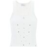 GIUSEPPE DI MORABITO sleeveless top with  - White - female - Size: Medium