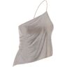 GIUSEPPE DI MORABITO cropped top in mesh with crystals all-over  - Beige - female - Size: 42