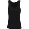 MONCLER sleeveless ribbed jersey top  - Black - female - Size: Large