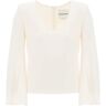 Roland MOURET "cady top with flared sleeve"  - White - female - Size: 8