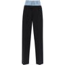 DION LEE wide leg hybrid pants  - Black - female - Size: Medium