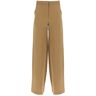 MAX MARA STUDIO wide-legged canvas gary pants for men  - Brown - female - Size: 40