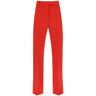 FERRAGAMO wool natté cigarette pants  - Red - female - Size: 44