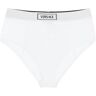 Versace ribbed briefs with '90s logo  - White - female - Size: 4