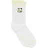 MAISON KITSUNE bold fox head socks  - Yellow - male - Size: One Size