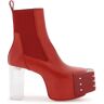 RICK OWENS luzor grilled ankle boots  - Red - male - Size: 44