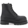 FERRAGAMO rubberized leather combat boots  - Black - male - Size: 6