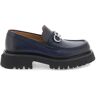 FERRAGAMO gancini loafers with chunky sole  - Blue - male - Size: 7