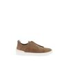 ZEGNA triple stitch slip-on sneakers  - Brown - male - Size: 7
