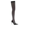 Dolce & Gabbana stretch tulle thigh-high boots  - Black - female - Size: 36