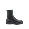 VALENTINO GARAVANI rockstud m-way leather beatle boots  - Black - female - Size: 36