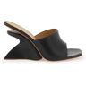 OFF-WHITE wedge heel mules with jug design  - Black - female - Size: 39