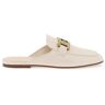 TOD'S kate leather sabot  - White - female - Size: 37