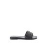 TORY BURCH double t leather slides  - Black - female - Size: 6