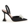 AMINA MUADDI rosie satin slingback pumps  - Black - female - Size: 40