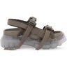 RICK OWENS sandals with tractor sole  - Grey - female - Size: 37