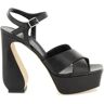 SI ROSSI leather 'si rossi' sandals  - Black - female - Size: 39