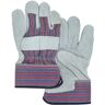 Leather Palm Safety Cuff Gloves - Large - 120 Pairs