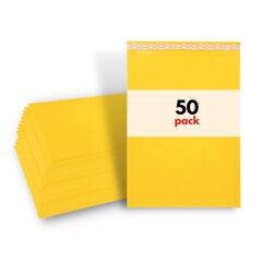 12.5" x 19" Yellow Kraft Bubble Mailers - #6 - 50 Mailers/Case