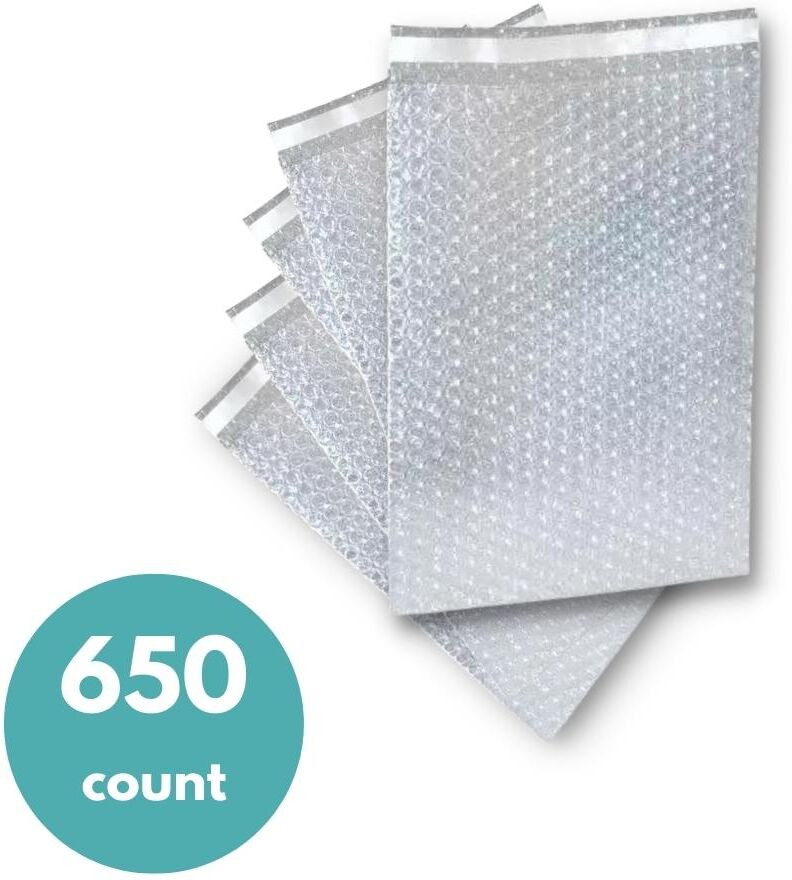 6" x 8.5" Bubble Out Bags - Made in North America - 650 Bags/Case