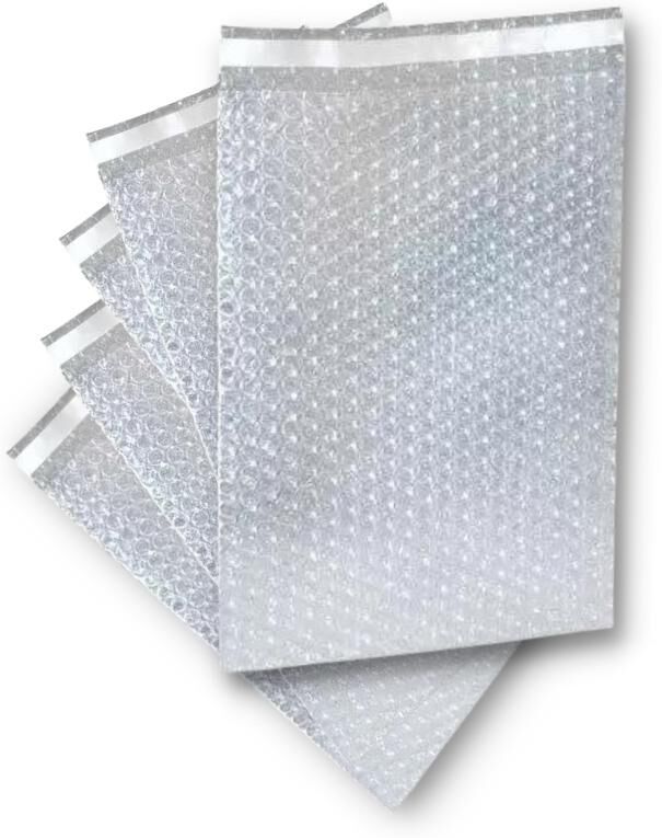 4" x 7.5" Bubble Out Bags - Made in North America - 13200 Bags/Full Pallet