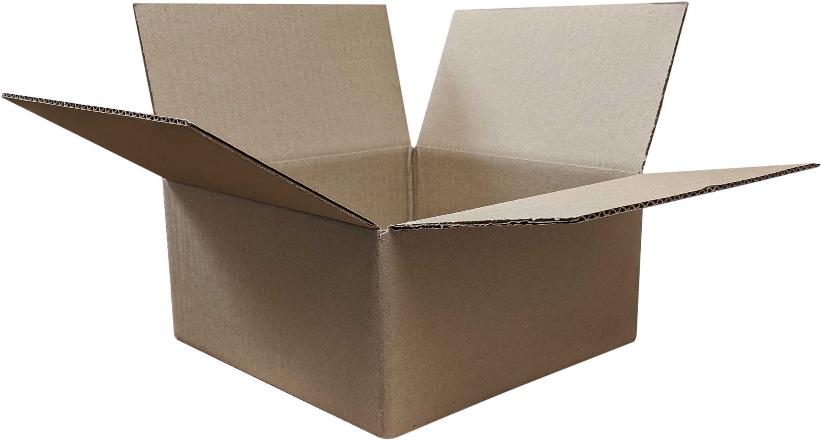 10.5" x 10.5" x 5" Corrugated Cardboard Boxes - 25 Boxes/Bundle