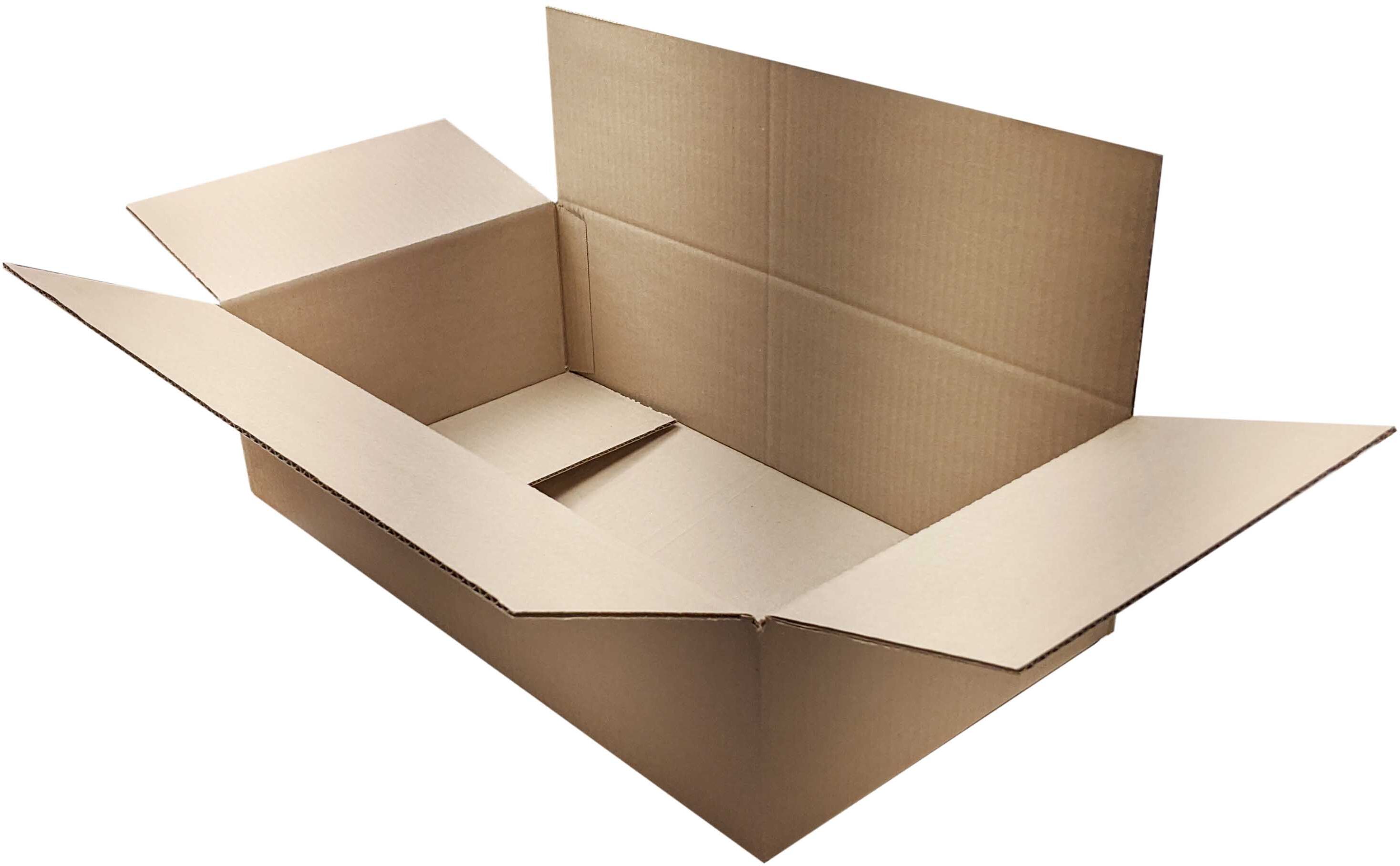 22" x 12" x 6" Corrugated Cardboard Boxes - 10 Boxes/Bundle