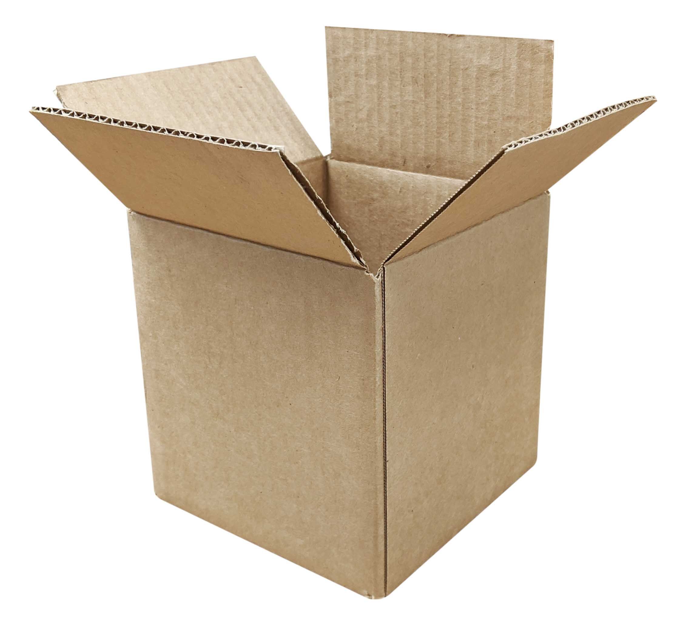 6" x 6" x 6" Corrugated Cardboard Boxes - 25 Boxes/Bundle
