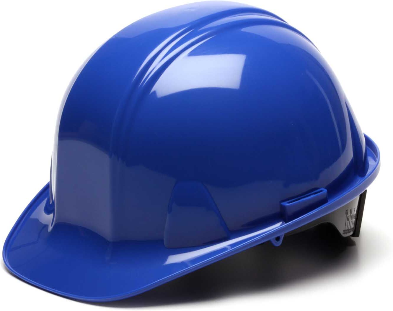 Blue Hard Hat - Cap Style - 4 Point Ratchet Suspension - 16 Each