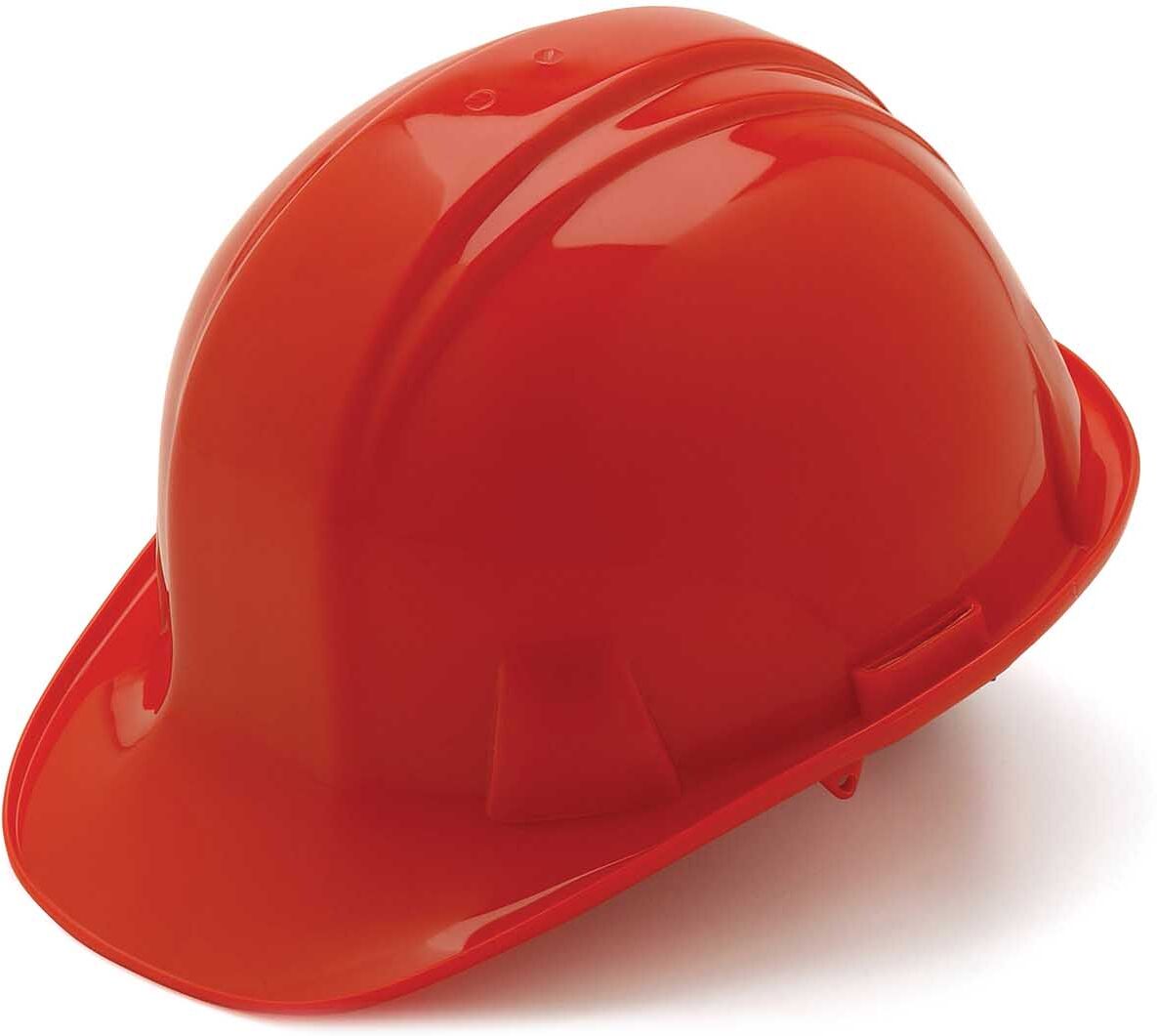 Red Ball Cap Style Hard Hat - 4 Point Ratchet Suspension - 16 Each