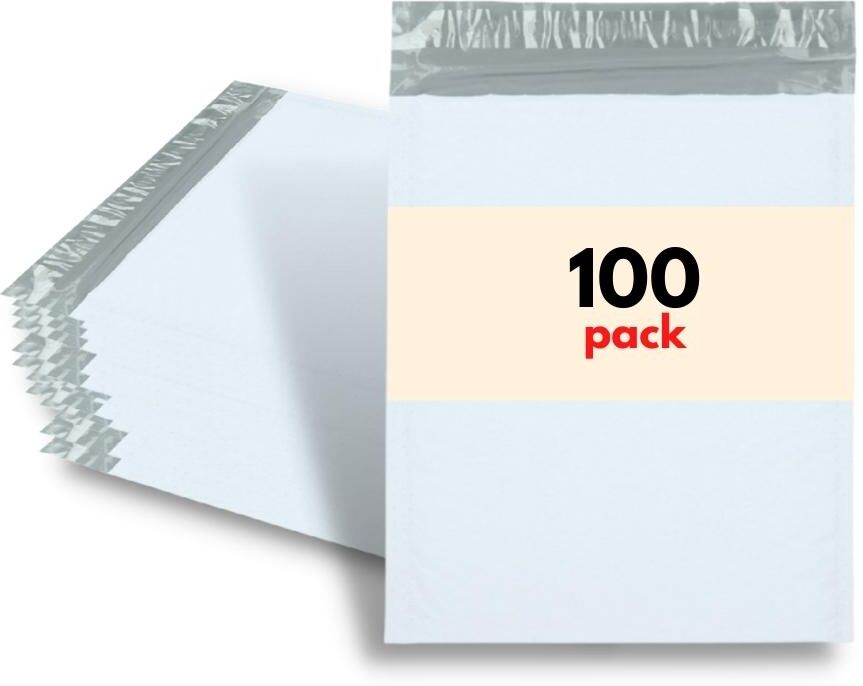 7.25" x 9.75" Poly Bubble Mailers - #DVD - 100 Mailers/Case