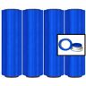 17" x 1476' x 34 Ga Pre-Stretch Wrap + Hand Saver - Dark Blue - 4 Rolls/Case