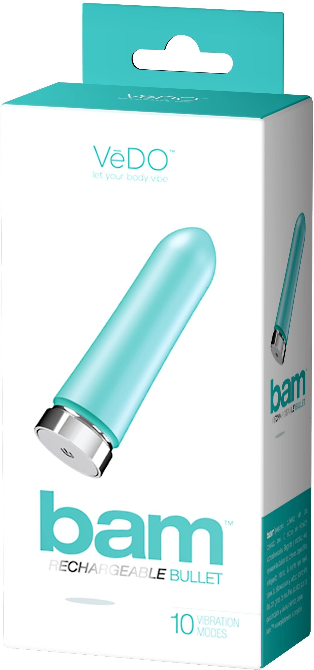 VeDO Bam Rechargeable Bullet - Tease Me Turquoise